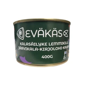 EVÄKÄS Järvikalasäilyke järvikala-kirjolohi-kaura 400 g