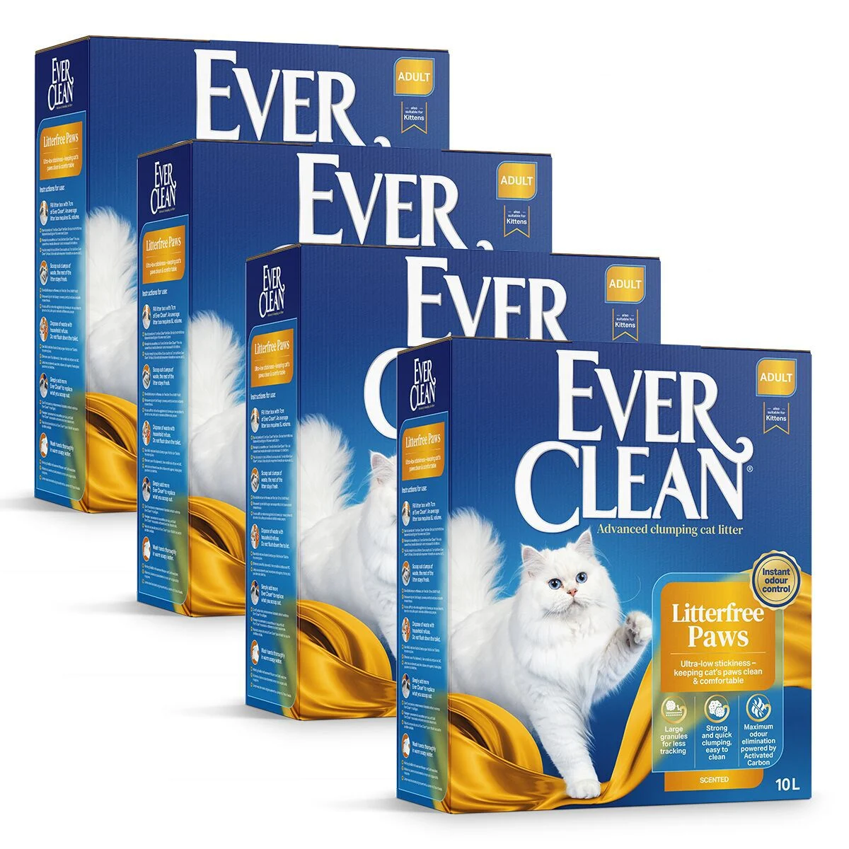 Ever Clean Litterfree Paws 4 x 10L