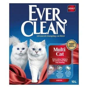 Ever Clean® Multiple Cat -kissanhiekka, paakkuuntuva 10 l