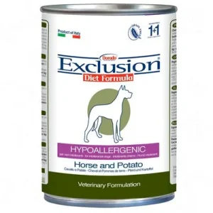 Exclusion Diet -lajitelma 12 x 400 g, monta makua Horse, Venison + Rabbit