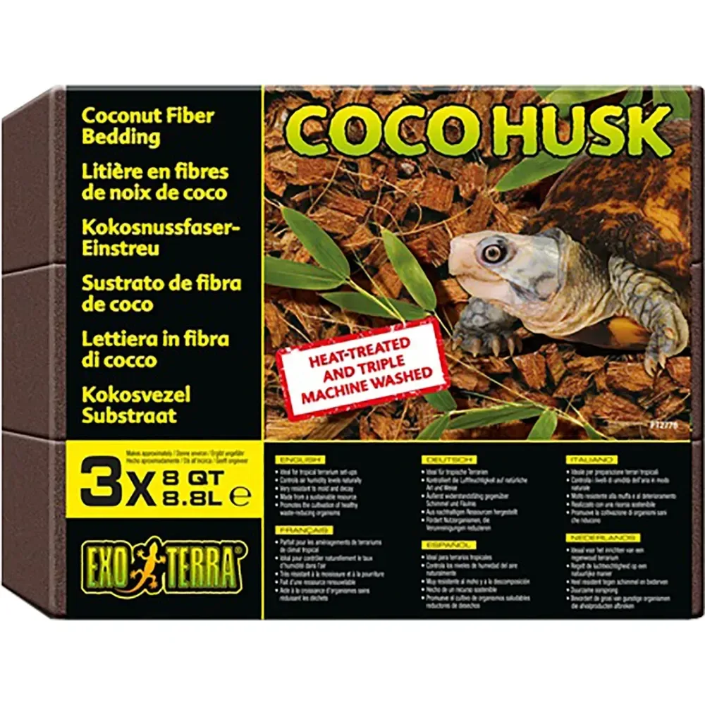 Exoterra Coco husk 3×8,8L kookoksenkuorta