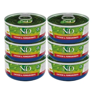 Farmina N&D Cat Prime Chicken & Pomegranate 6x70g