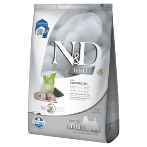 Farmina N&D Dog Adult Mini White meribassi, fenkoli ja spirulina