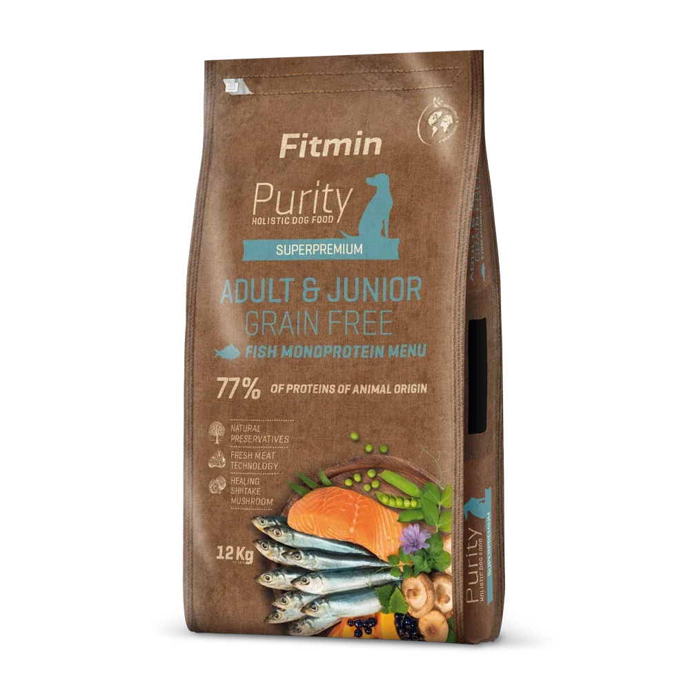 FITMIN Dog Purity GF Adult & Junior Fish Menu 12kg
