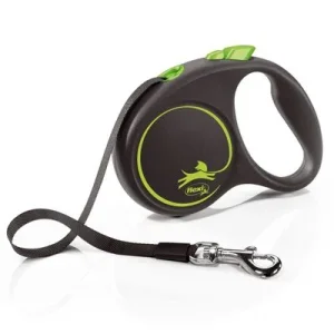 flexi Black Design kelatalutin vihreä, 5 m koko S: enintään 15 kg