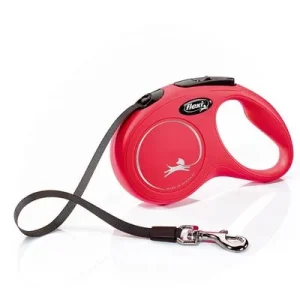 flexi New Classic -nauhatalutin punainen, 5 m S: max 15 kg