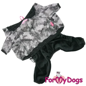 ForMyDogs haalari, musta/hopea