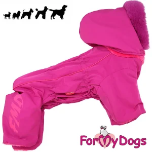 ForMyDogs lämmin talvihaalari tyttö koiralle, fuksia