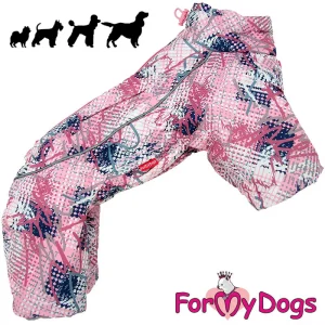 ForMyDogs lämmin tyttökoiran haalari, vaaleanpunainen