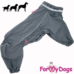 ForMyDogs poika koiran välikausihaalari, harmaa