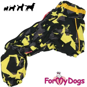 ForMyDogs talvihaalari tytölle, keltainen camokuosi