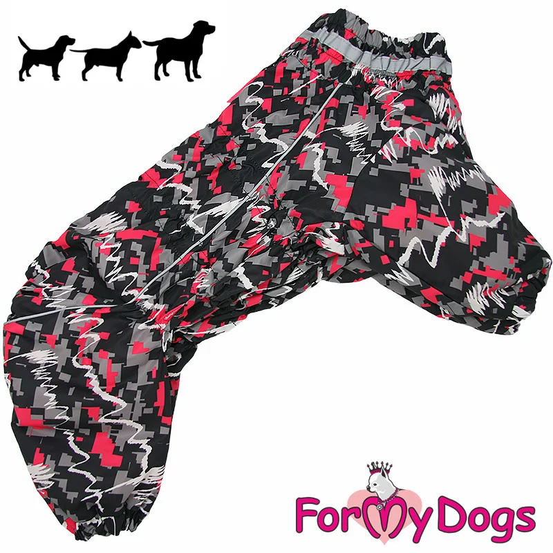 ForMyDogs talvihaalari tyttö koiralle, fuksia/musta/harmaa