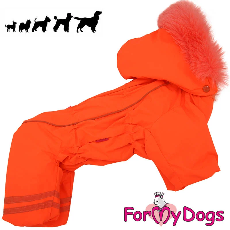 ForMyDogs talvihaalari tyttö koiralle, oranssi