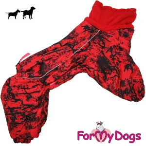 ForMyDogs talvihaalari tyttö koiralle, punamusta
