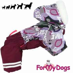 ForMyDogs talvihaalari tyttö koiralle, silkkimäisellä vuorikankaalla