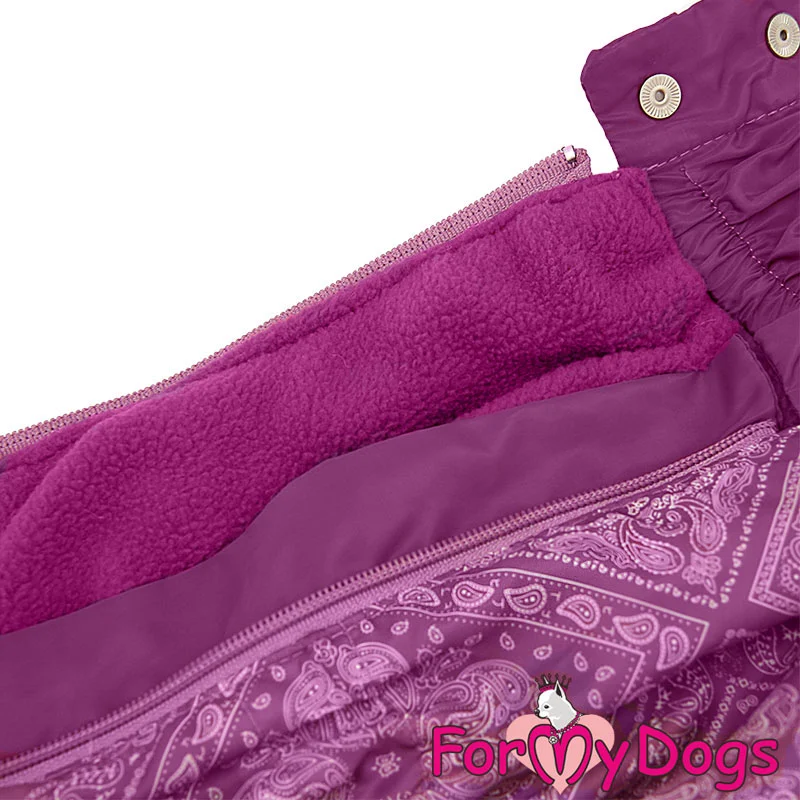 ForMyDogs talvihaalari tyttökoiralle, violetti - Image 2