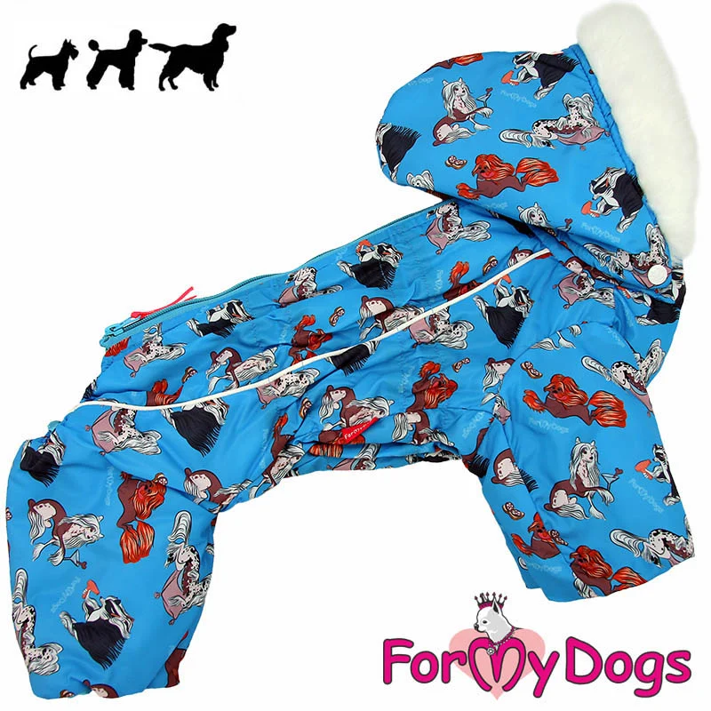 ForMyDogs talvihaalari uros koiralle, silkkimäisellä vuorikankaalla
