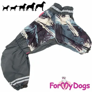 ForMyDogs talvihaalari uros koiralle, tumman harmaa
