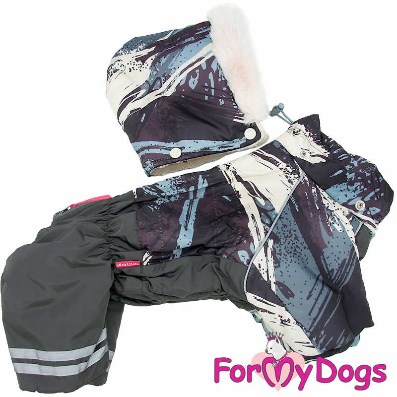 ForMyDogs talvihaalari uros koiralle, tumman harmaa - Image 2