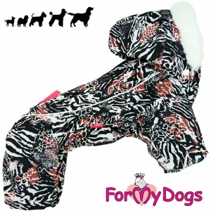 ForMyDogs tyttö koiran talvihaalari, silkkisellä vuorella