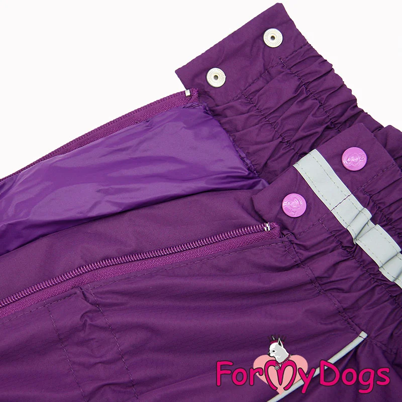 ForMyDogs tyttö koiran välikausihaalari, violetti - Image 2