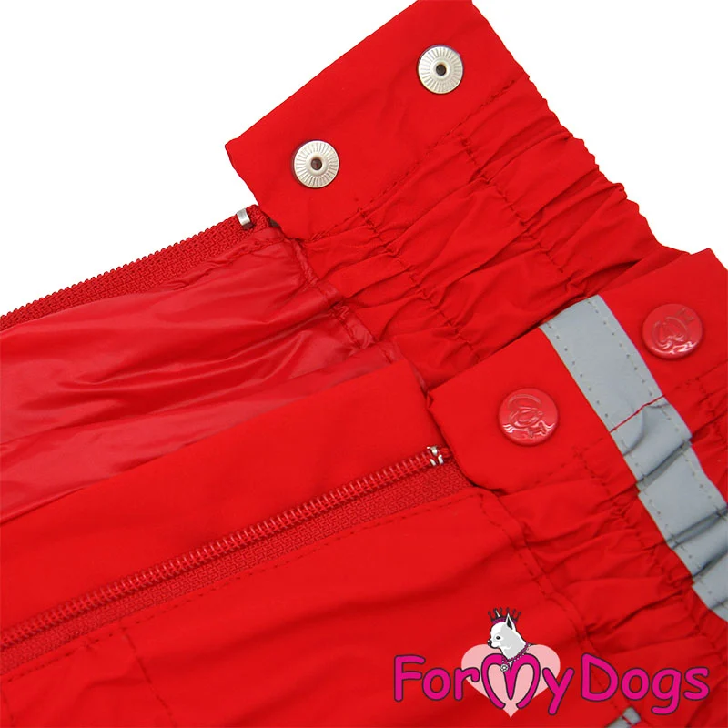 ForMyDogs välikausihaalari leveä rintaiselle tyttö koiralle, punainen - Image 2