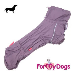 ForMyDogs välikausihaalari mäyräkoira tytölle, vaaleavioletti
