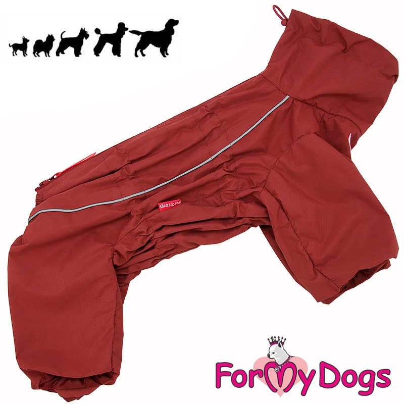 ForMyDogs välikausihaalari tyttö koiralle, punaisenruskea