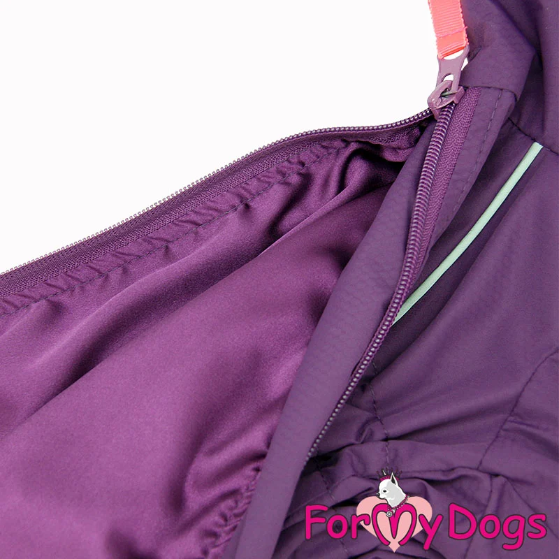 ForMyDogs välikausihaalari tyttö koiralle, violetti - Image 2