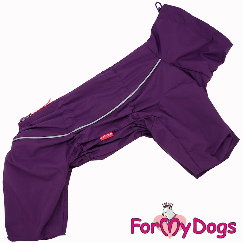 ForMyDogs välikausihaalari tyttö koiralle, violetti