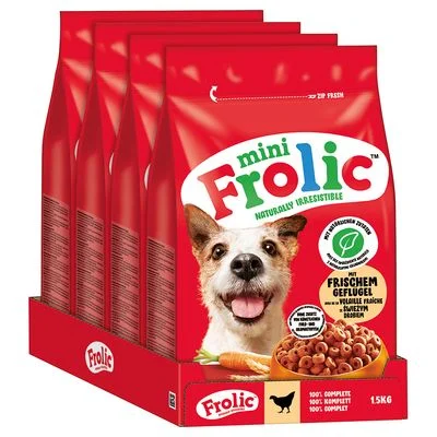 Frolic Mini siipikarja 6 kg (4 x 1,5 kg)