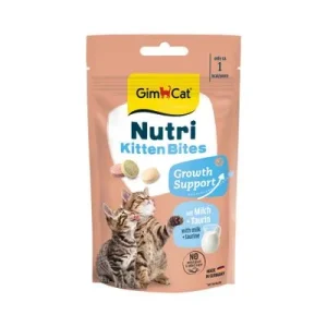 GimCat Nutri Kitten Bites maidolla 40 g