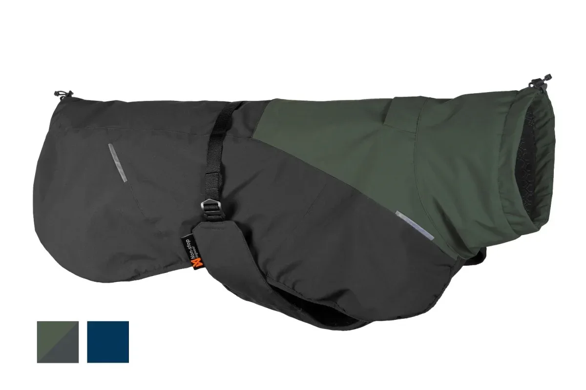 Glacier wool jacket 2.0 unisex, green/grey 65cm