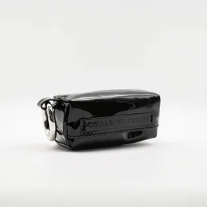 Glossy Black Poop Bag Holder