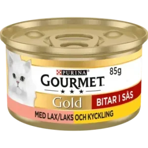 Gold Salmon & Chicken in Gravy m盲rk盲ruoka 85g