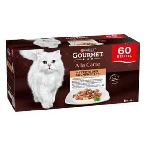 Gourmet A la Carte 60 x 85 g Chef's Collection (kana, nauta, taimen, seiti)