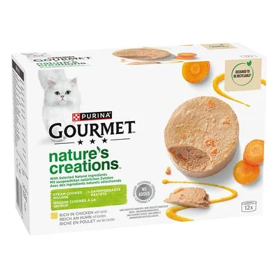 Gourmet Nature's Creations Pate 12 x 85 g kana & porkkana