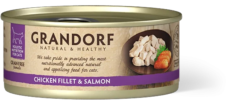 Grandorf Cat Chicken Breast &Salmon 70g