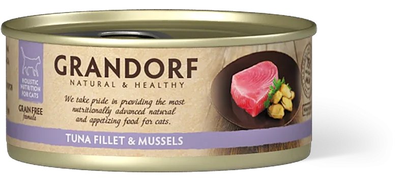 Grandorf Cat Tuna Fillet&Mussels 70g