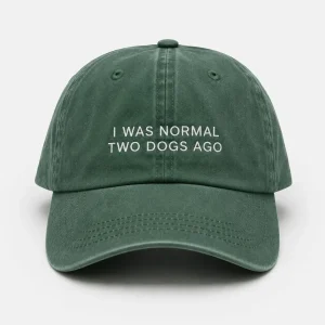 Green Denim Cap – I Was Normal Two Dogs Ago