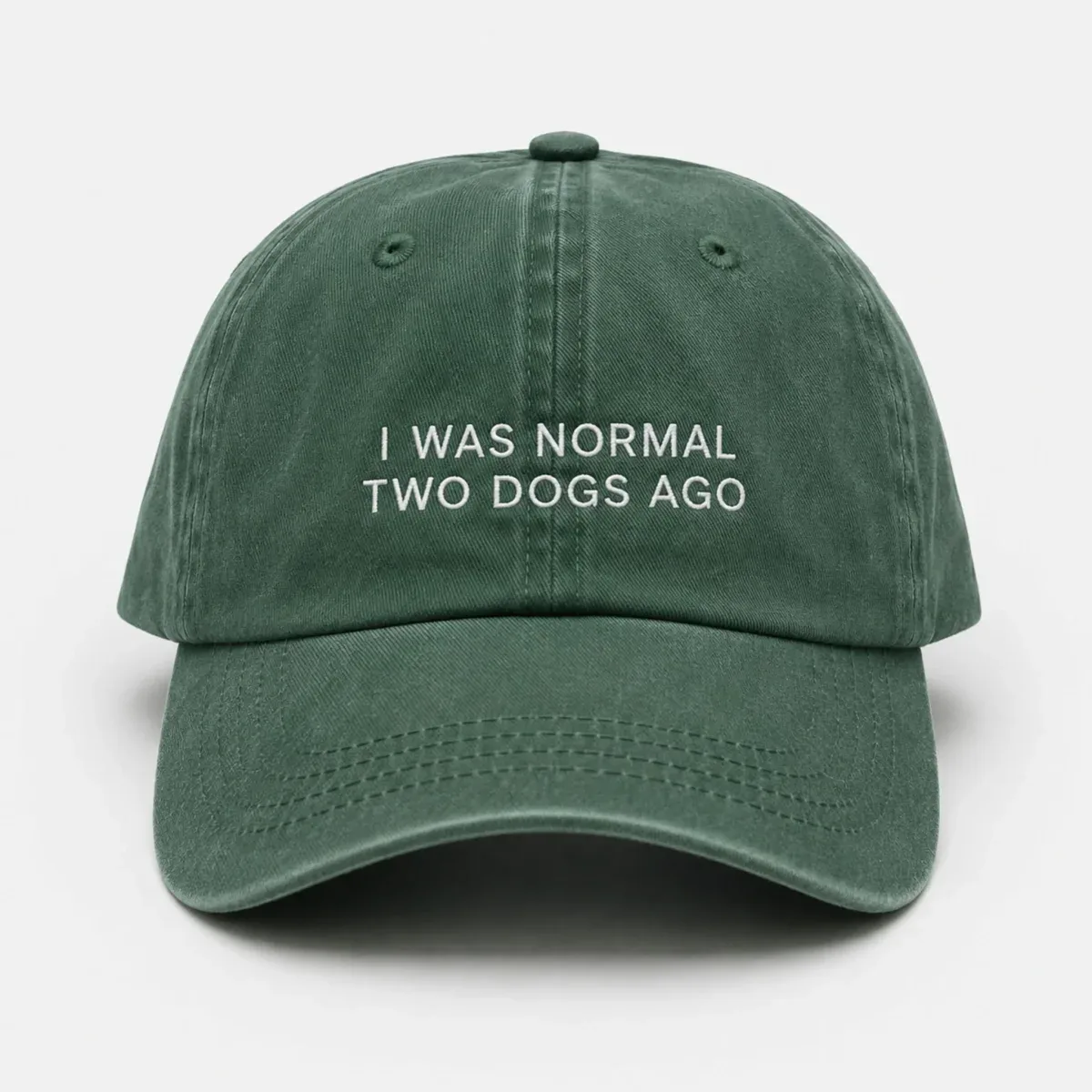 Green Denim Cap – I Was Normal Two Dogs Ago