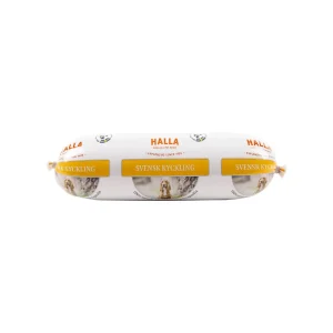Halla Kyckling kanan makuinen viljaton koiranmakkara 650 g P.E 13.10.26
