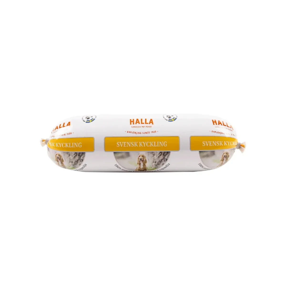 Halla Kyckling kanan makuinen viljaton koiranmakkara 650 g P.E 13.10.26