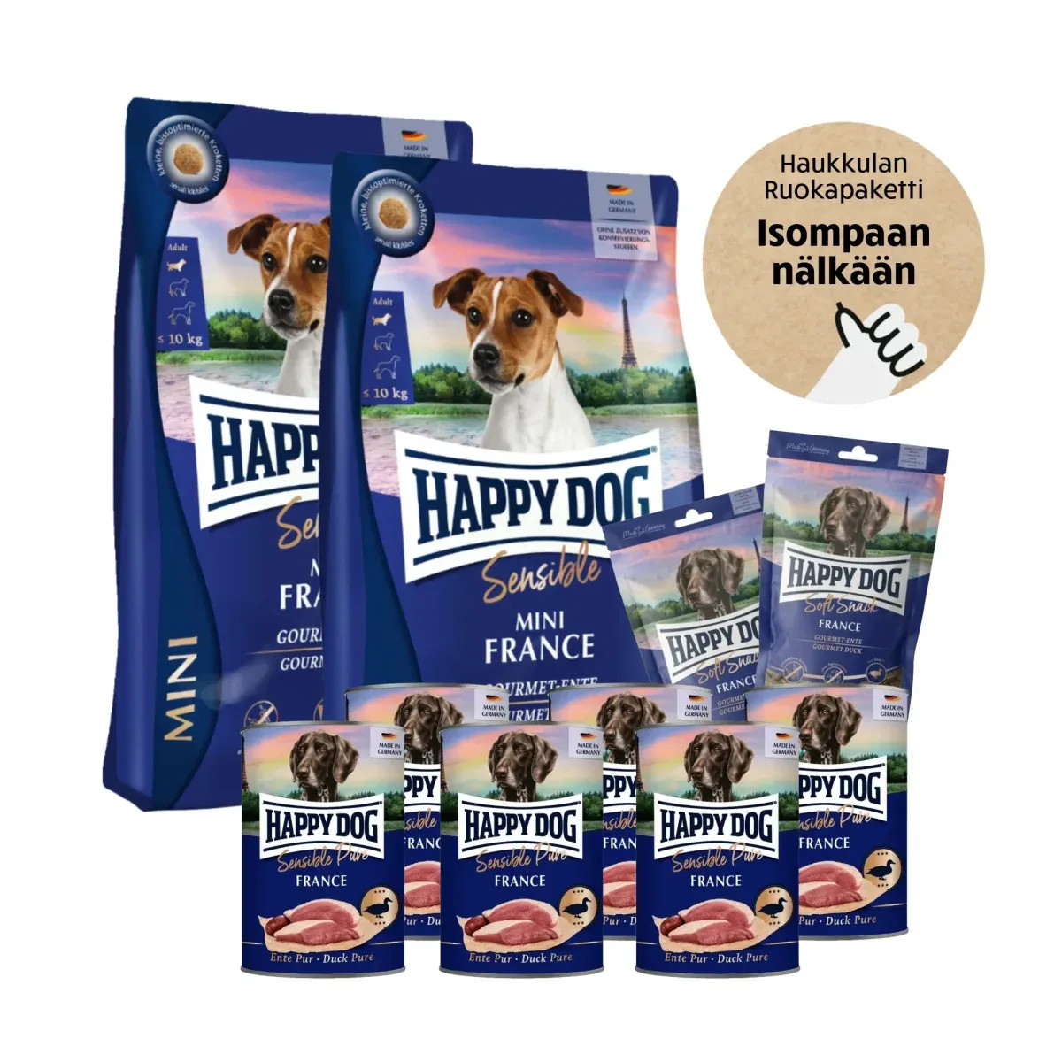 Happy Dog Sensible Mini France – Pikkutassun Megapaketti