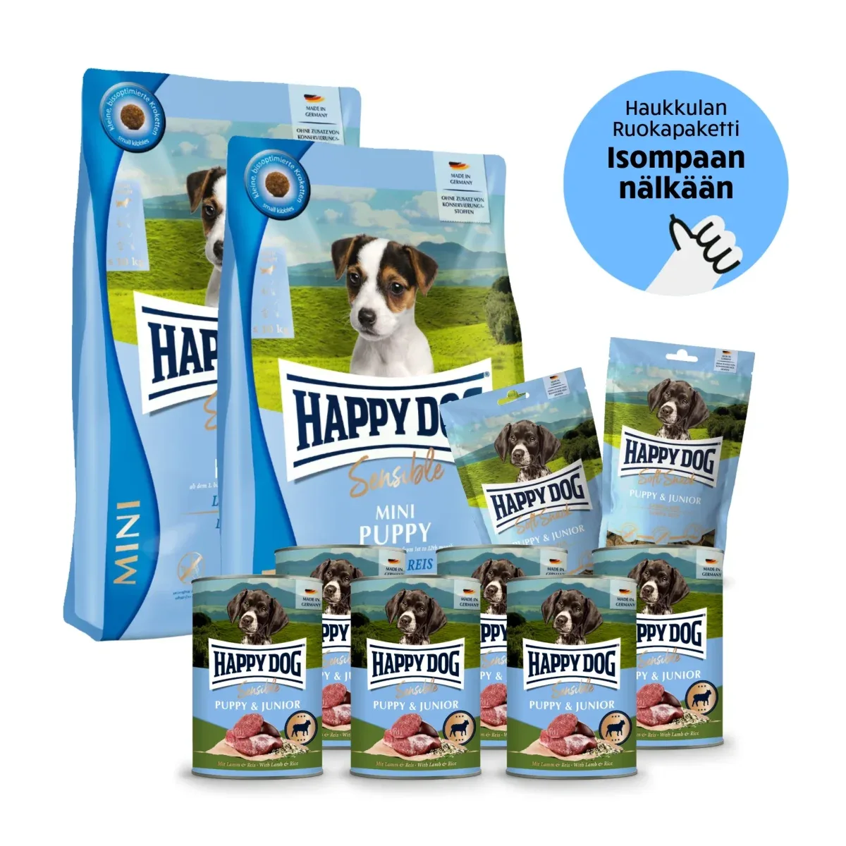 Happy Dog Sensible MINI Puppy – Pentutassun Megapaketti