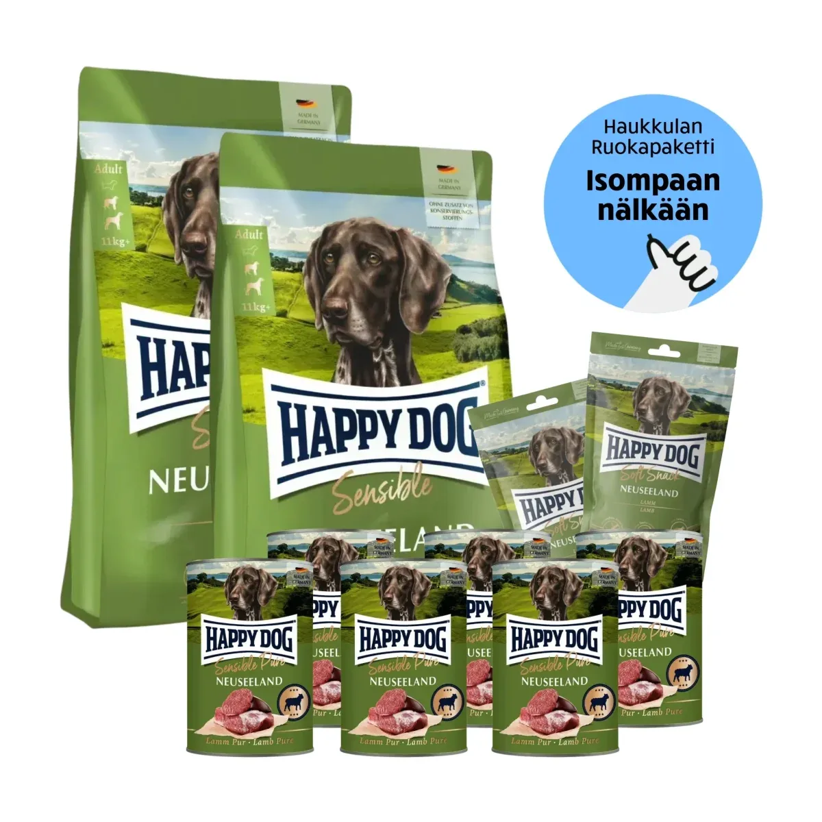 Happy Dog Sensible Neuseeland – Tassuväen Megapaketti