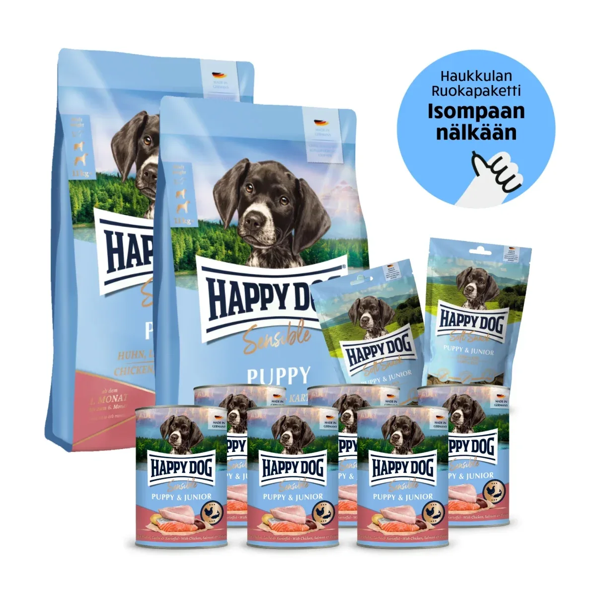 Happy Dog Sensible Puppy – Pentutassun Megapaketti