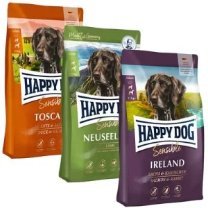 Happy Dog Supreme Culinary World Tour, 3 x 4 kg Toscana, Uusi-Seelanti, Irlanti