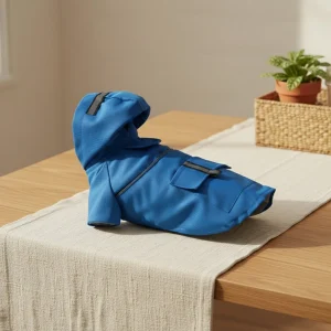 Heijastava sadetakki hupulla koiralle