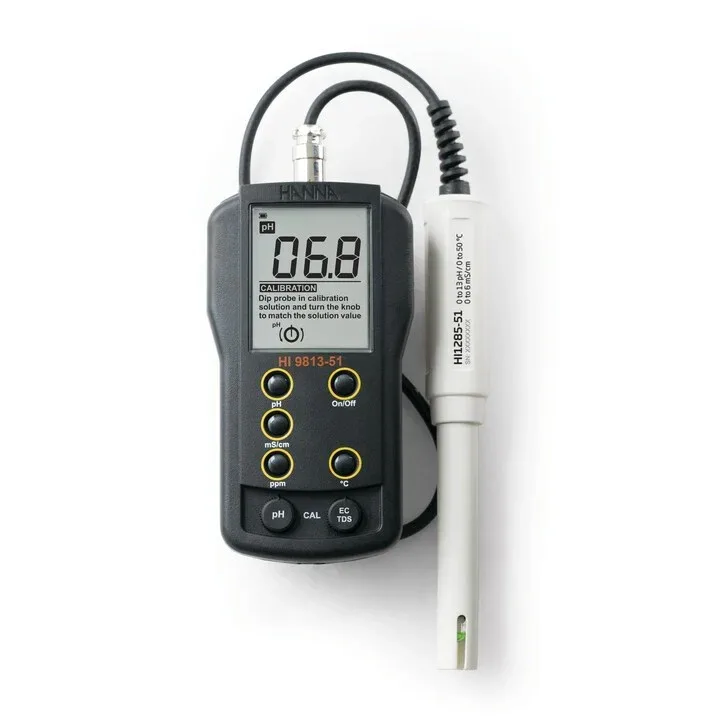 HI-9813-51 pH/EC/TDS and temperature Portable Meter